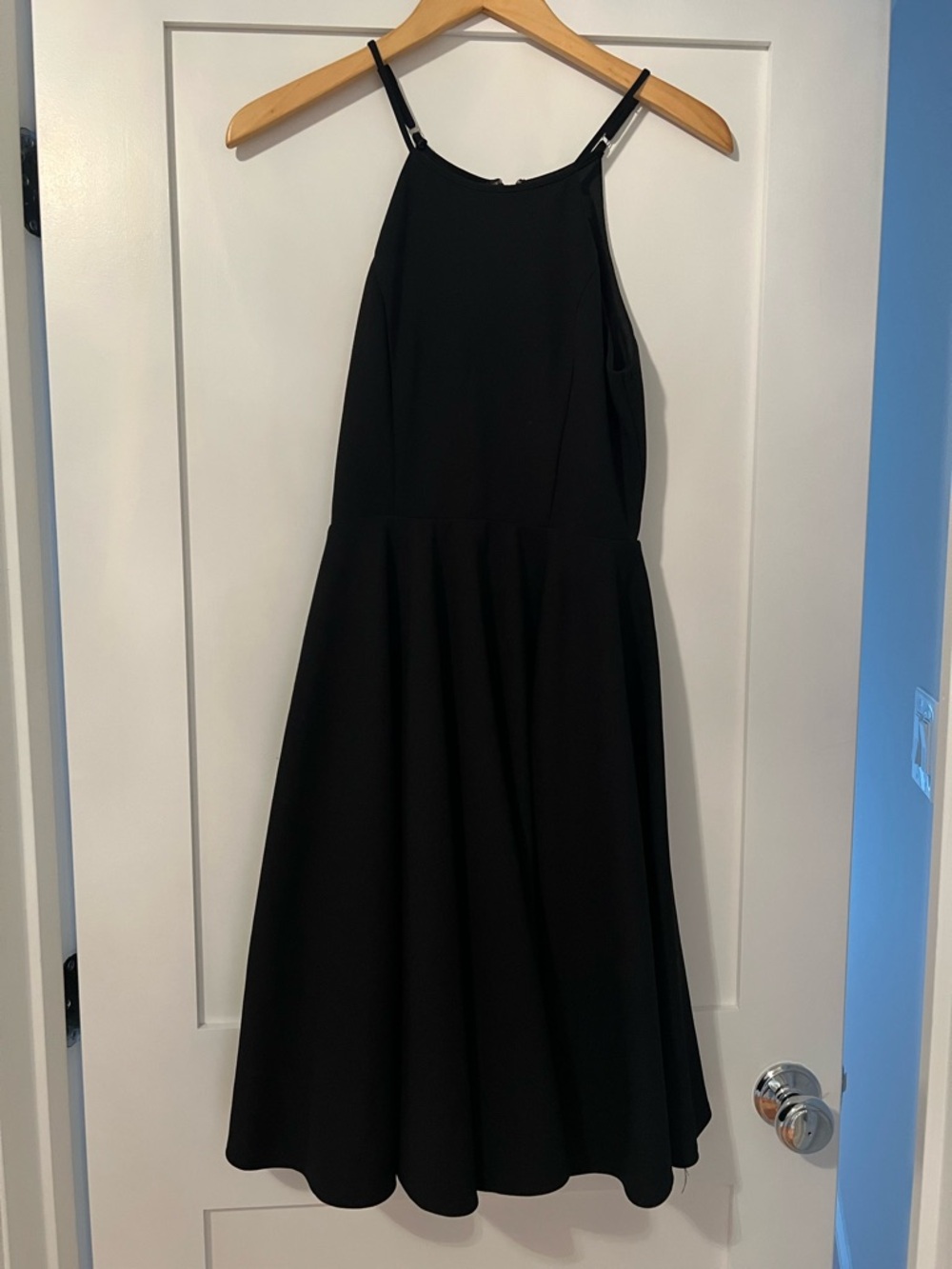 Lulu's Black Sleeveless Halter Dress - Size Small